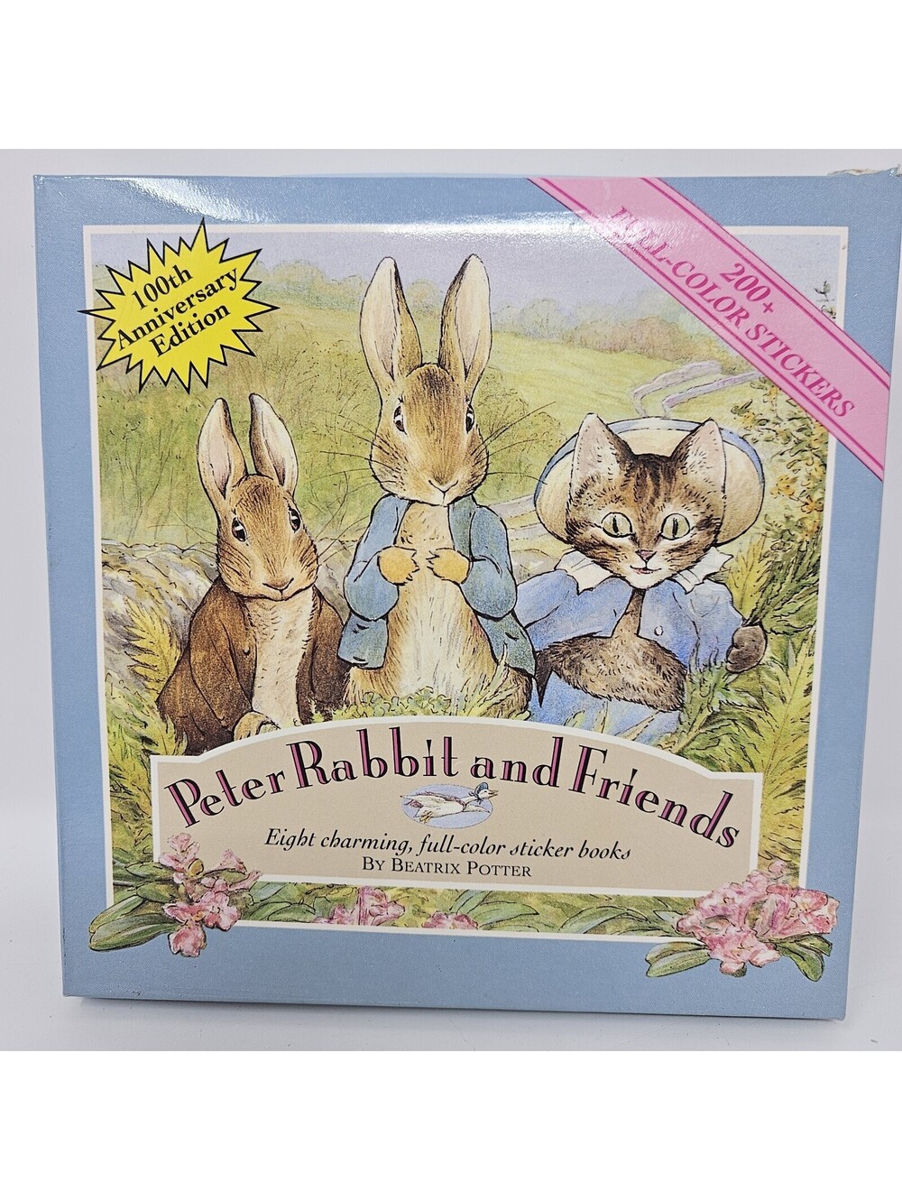1992 Peter Rabbit + Friends 100th Anniversary Set 8 Sticker Books Complete